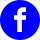 A blue circle with the facebook logo in it.